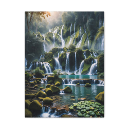 Majestic Waterfalls Art Canvas Ed. 13