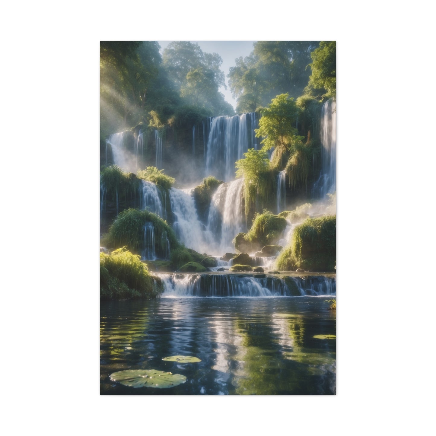 Majestic Waterfalls Art Canvas Ed. 12