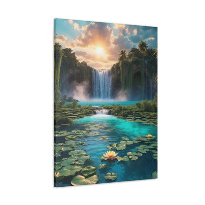 Majestic Waterfalls Art Canvas Ed. 42