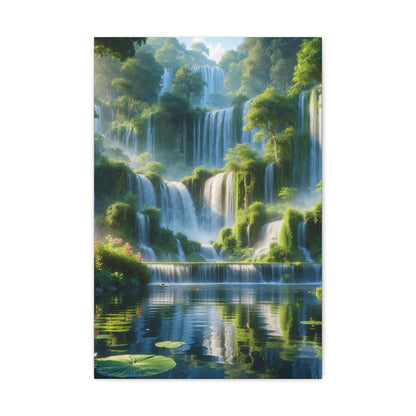 Majestic Waterfalls Art Canvas Ed. 9