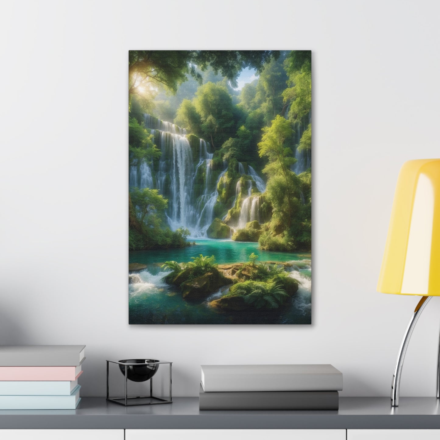 Majestic Waterfalls Art Canvas Ed. 3