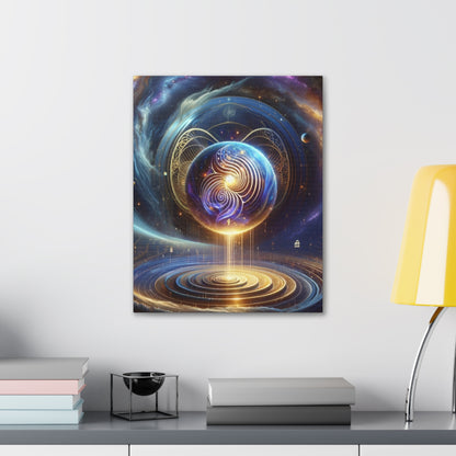 Sacred Geometry Art Canvas Ed. 61