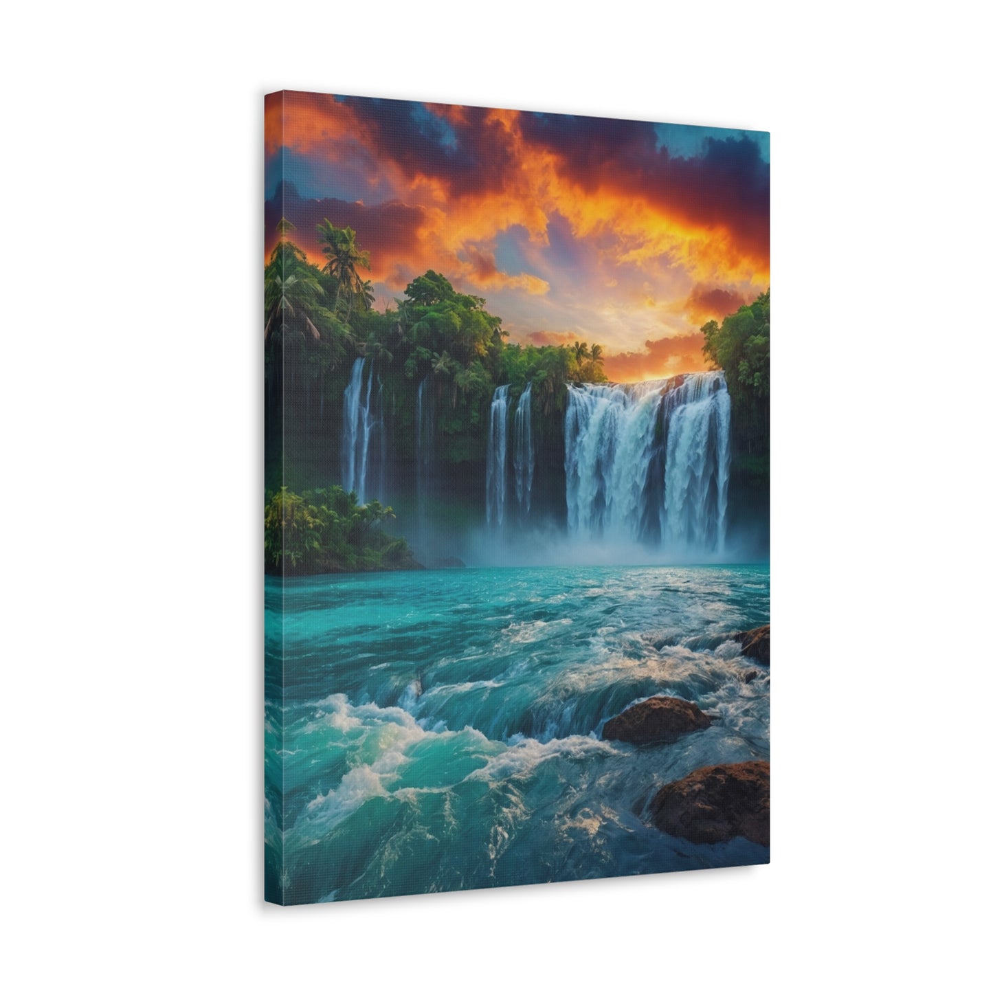 Majestic Waterfalls Art Canvas Ed. 44