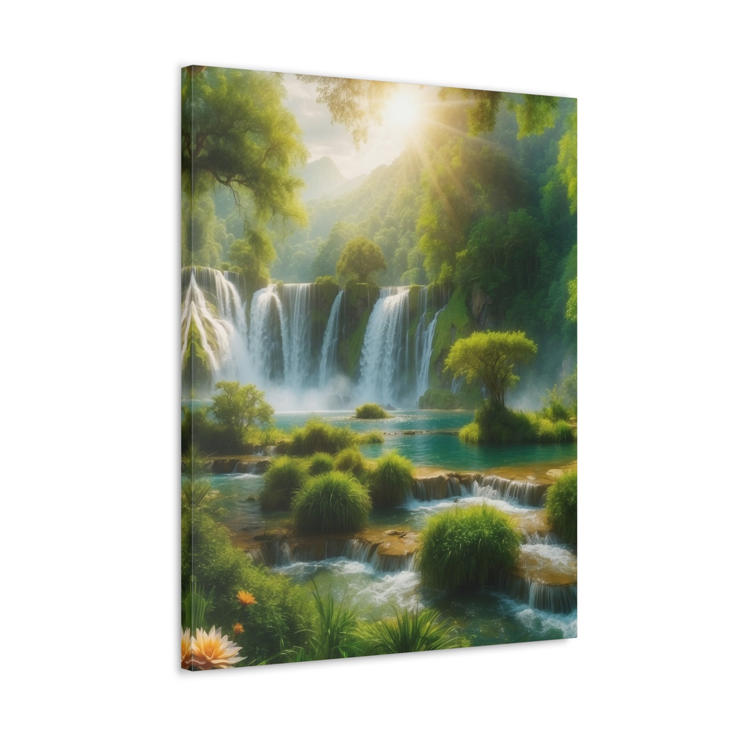 Majestic Waterfalls Art Canvas Ed. 2