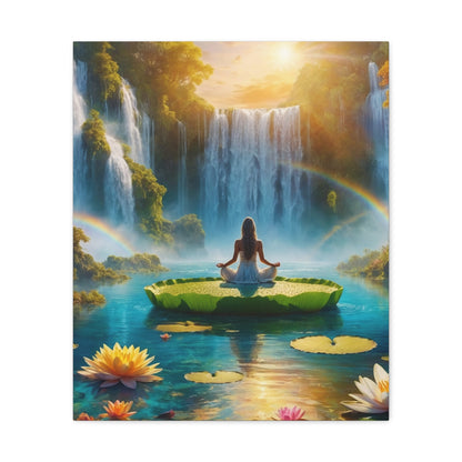 Blissful Lotus Art Canvas Ed. 18