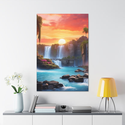 Majestic Waterfalls Art Canvas Ed. 25