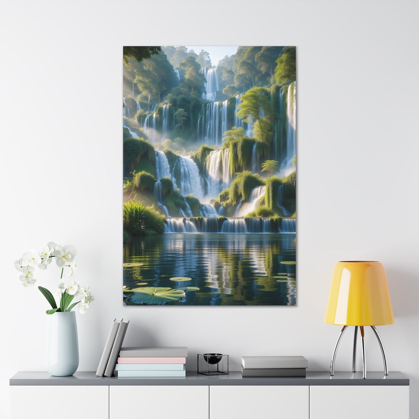 Majestic Waterfalls Art Canvas Ed. 10