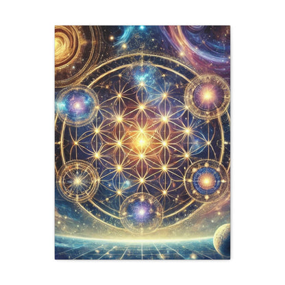 Sacred Geometry Art Canvas Ed. 74